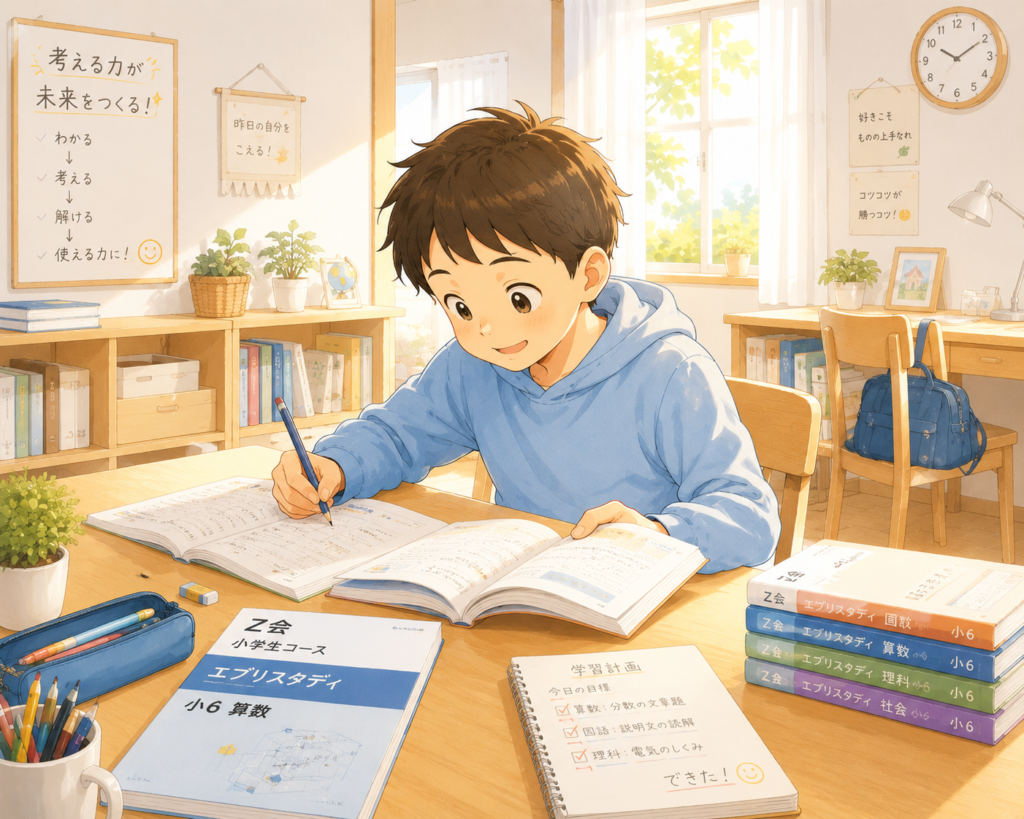 z会で自分から勉強する子になった